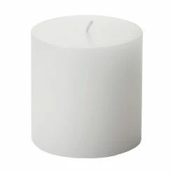 3x3 White Pillar Candle