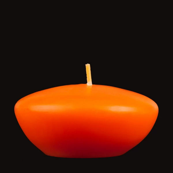 3 Inch Orange Floating Candles - Image 4