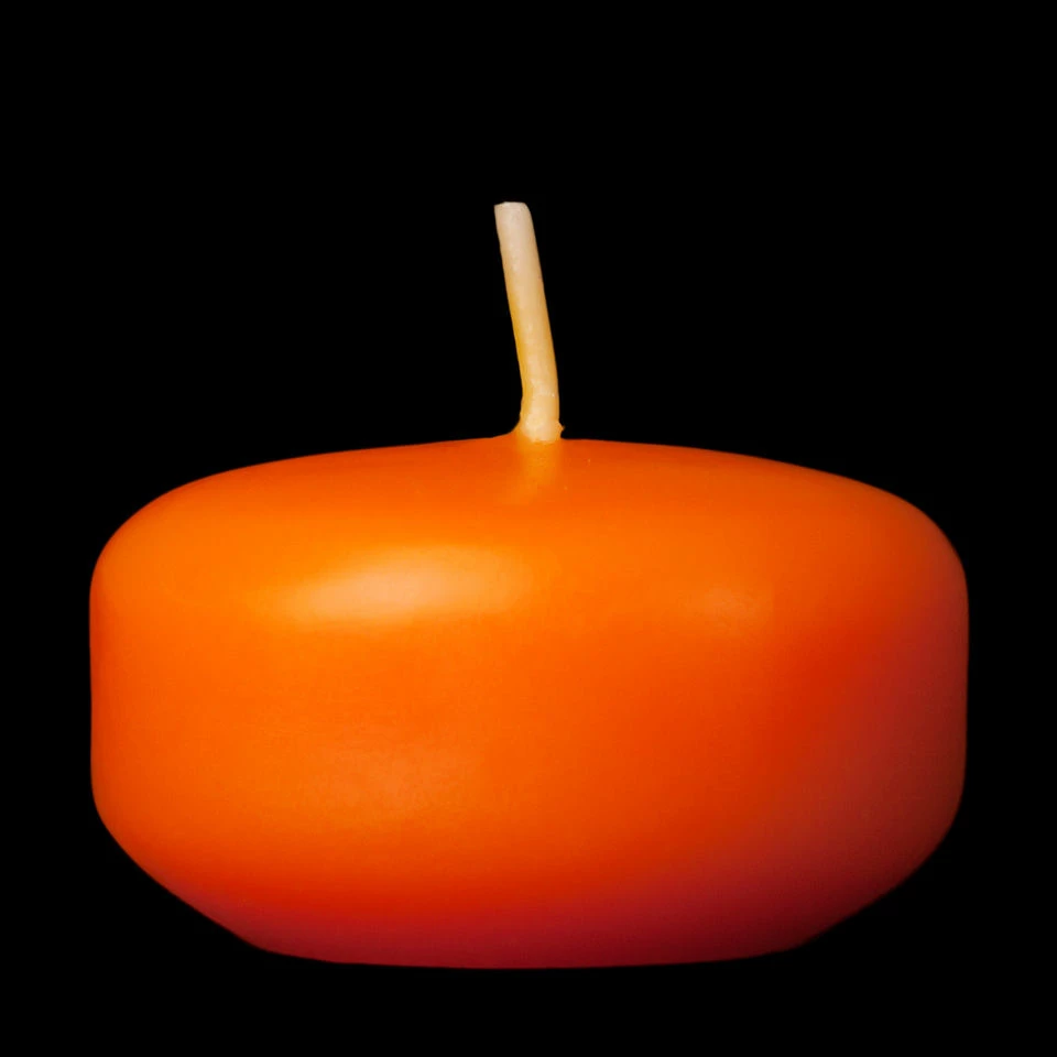 2 Inch Orange Floating Candles - Image 4