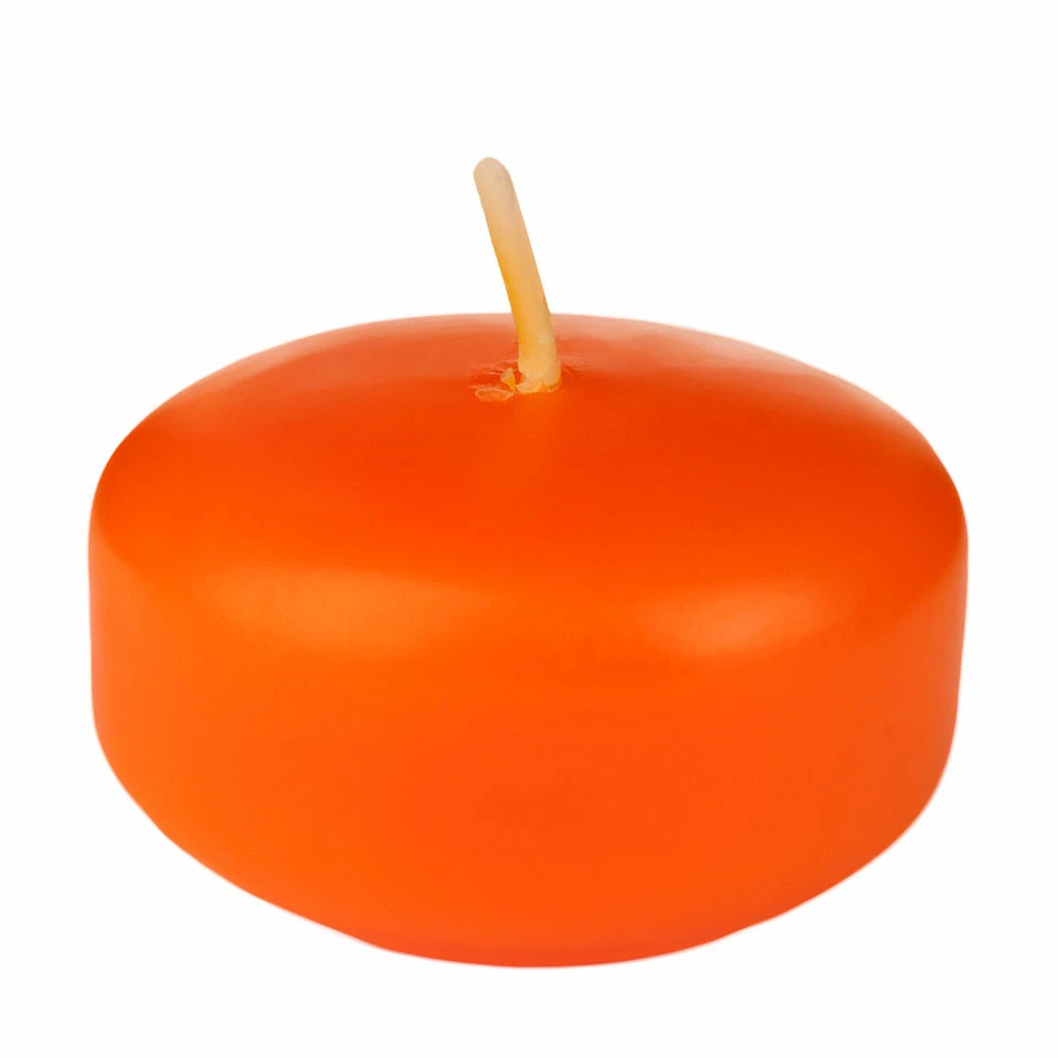 2 Inch Orange Floating Candles - Image 7