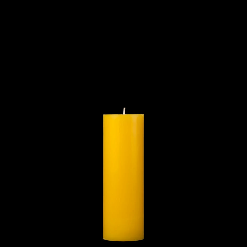 2x6 Yellow Pillar Candle - Image 2