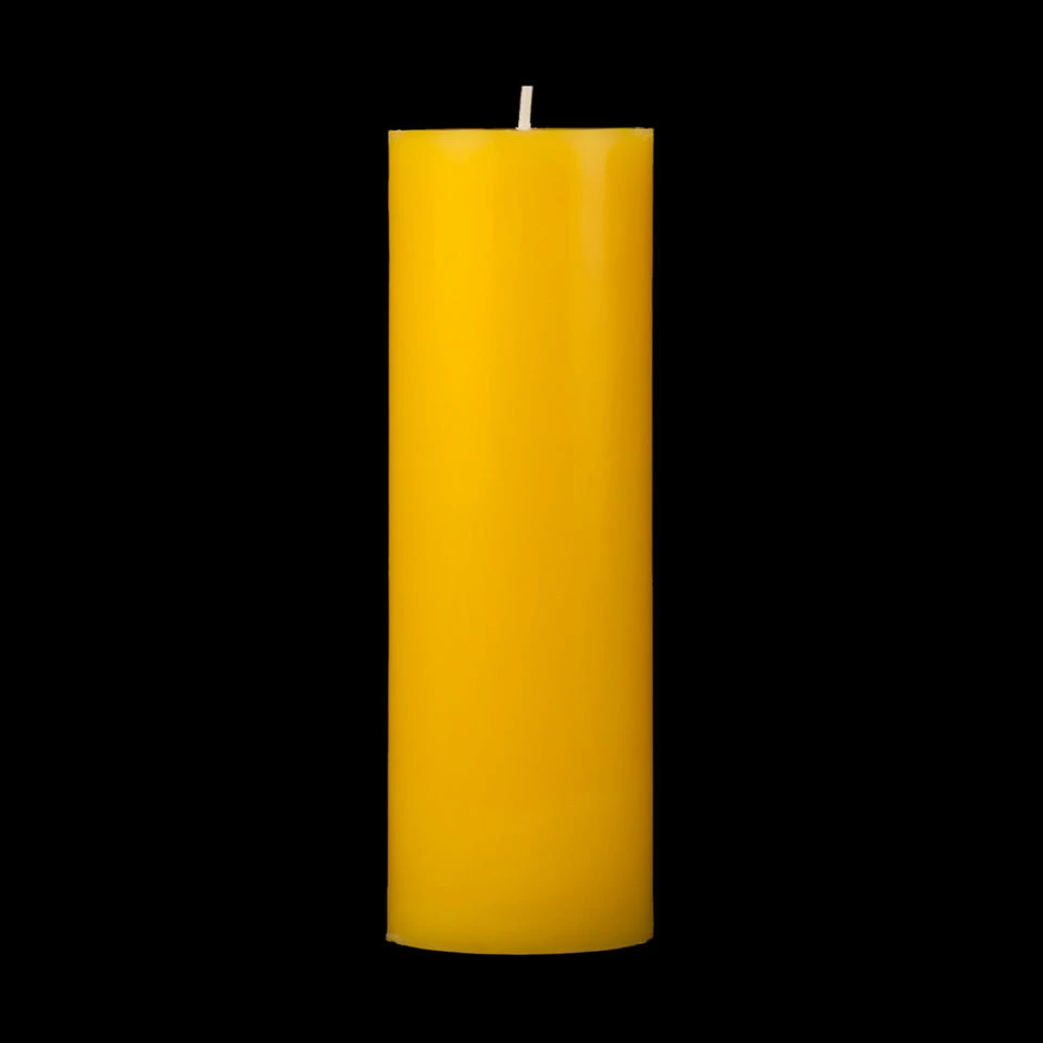 2x6 Yellow Pillar Candle - Image 6