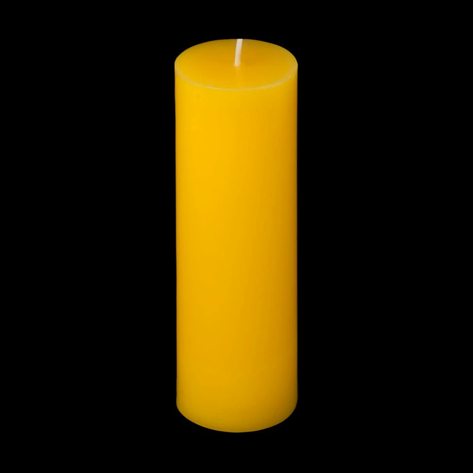 2x6 Yellow Pillar Candle - Image 7