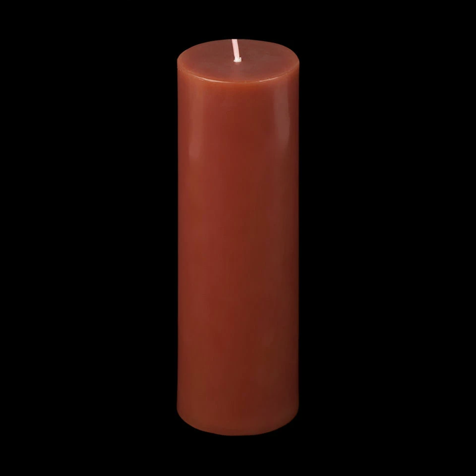 2x6 Brown Pillar Candle - Image 6