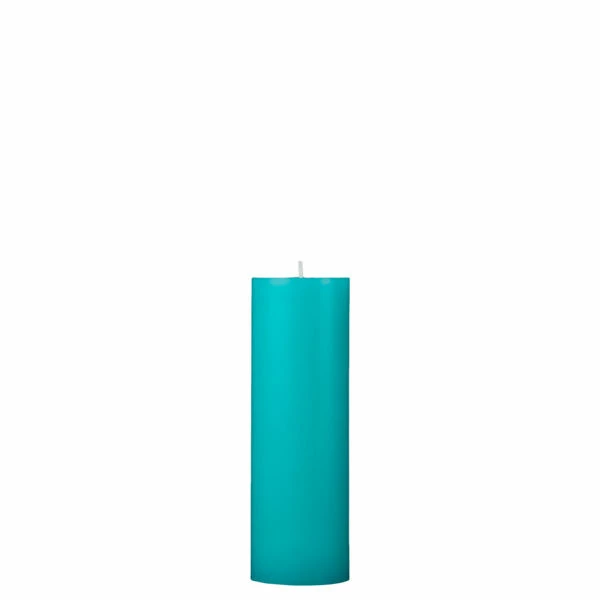 2x6 Turquoise Pillar Candle - Image 9
