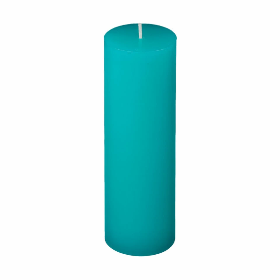 2x6 Turquoise Pillar Candle - Image 11