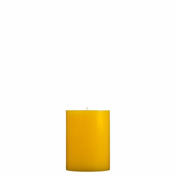 3x4 Yellow Pillar Candle - Image 9