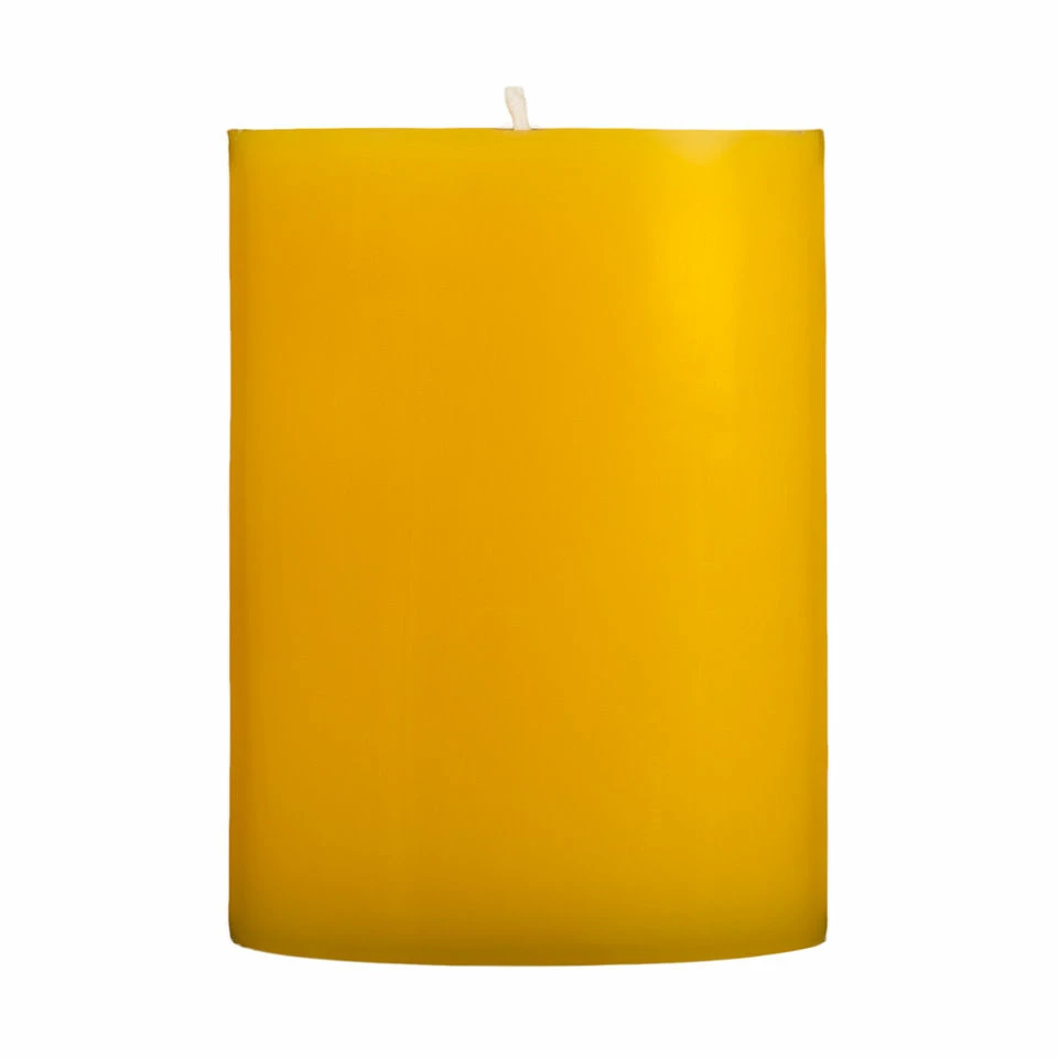 3x4 Yellow Pillar Candle - Image 10