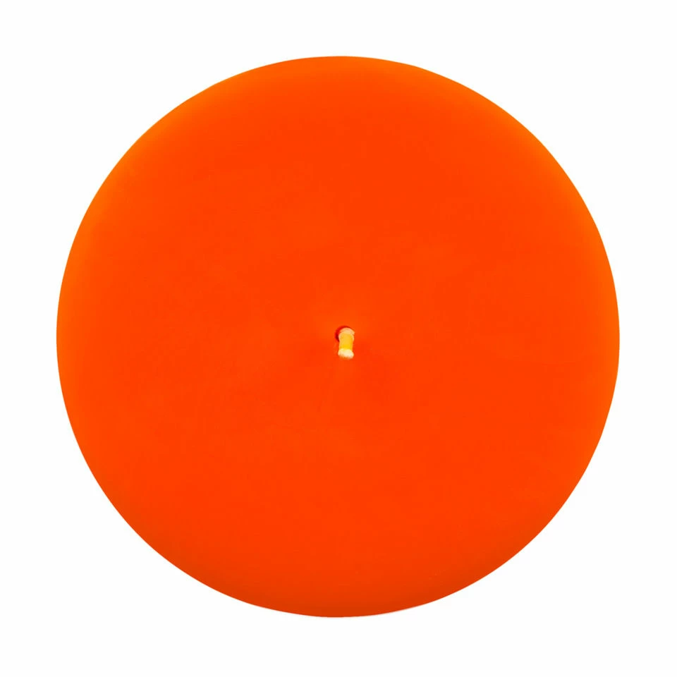 3x4 Orange Pillar Candle - Image 3