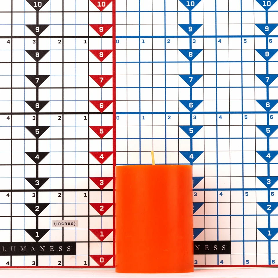 3x4 Orange Pillar Candle - Image 5