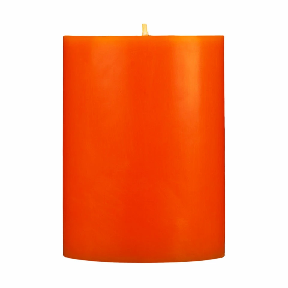 3x4 Orange Pillar Candle - Image 10
