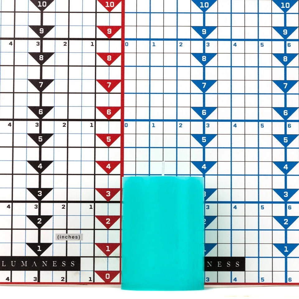 3x4 Turquoise Pillar Candle - Image 5