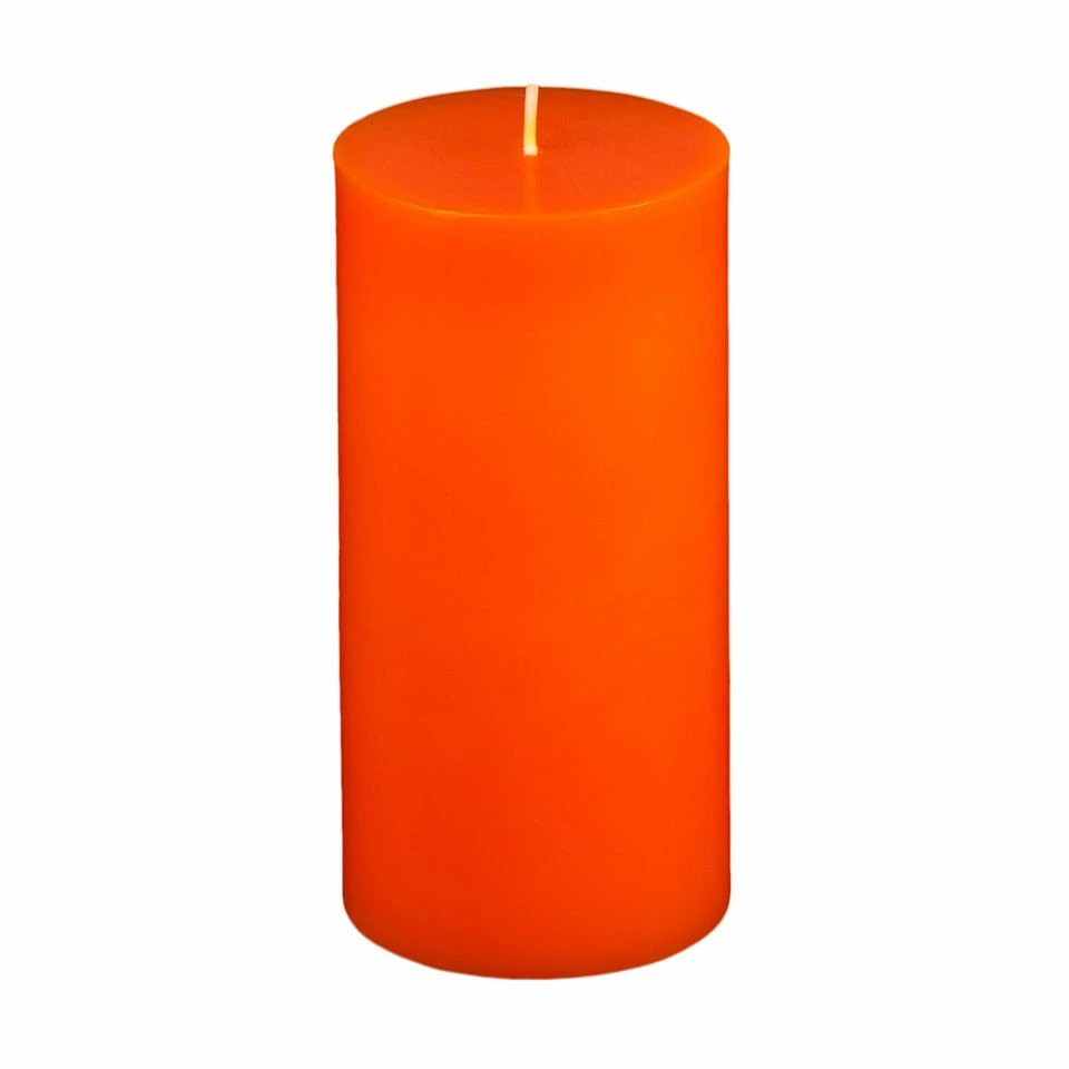 3x6 Orange Pillar Candle - Image 11
