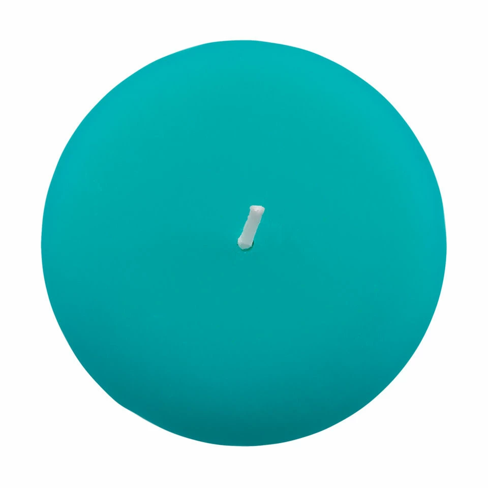 3x9 Turquoise Pillar Candle - Image 5