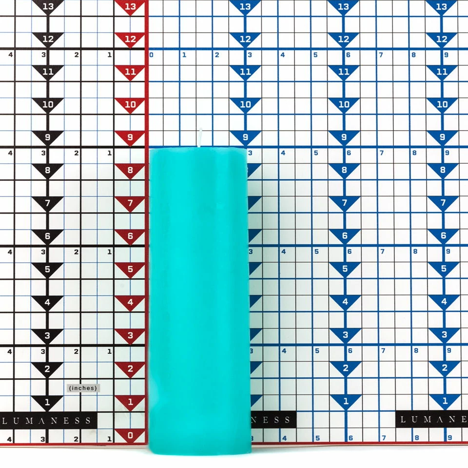 3x9 Turquoise Pillar Candle - Image 7