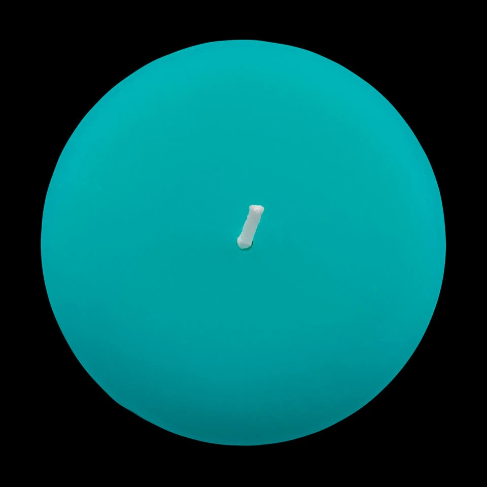 3x9 Turquoise Pillar Candle - Image 10