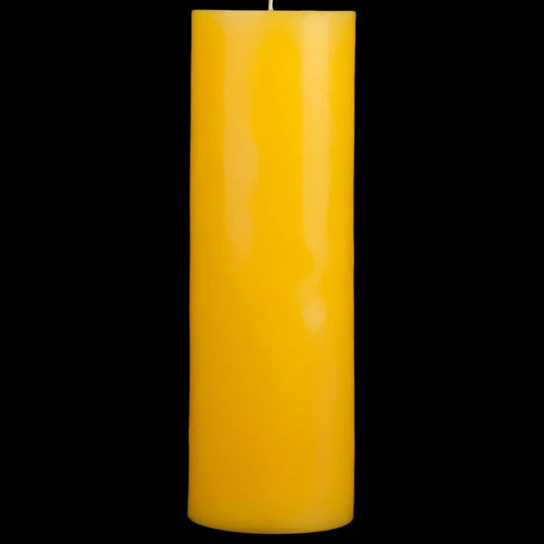 4x12 Yellow Pillar Candle - Image 2