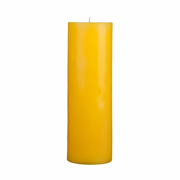 4x12 Yellow Pillar Candle - Image 3