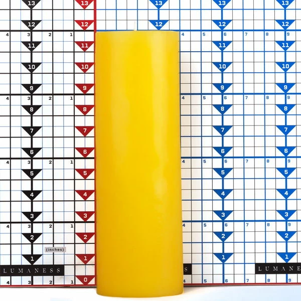 4x12 Yellow Pillar Candle - Image 7