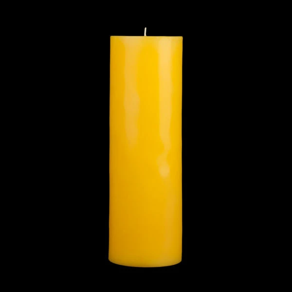 4x12 Yellow Pillar Candle - Image 8