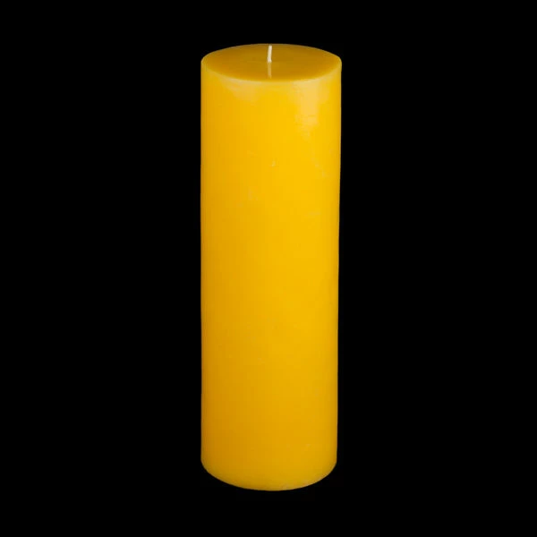 4x12 Yellow Pillar Candle - Image 9