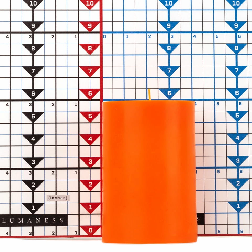 4x6 Orange Pillar Candle - Image 5