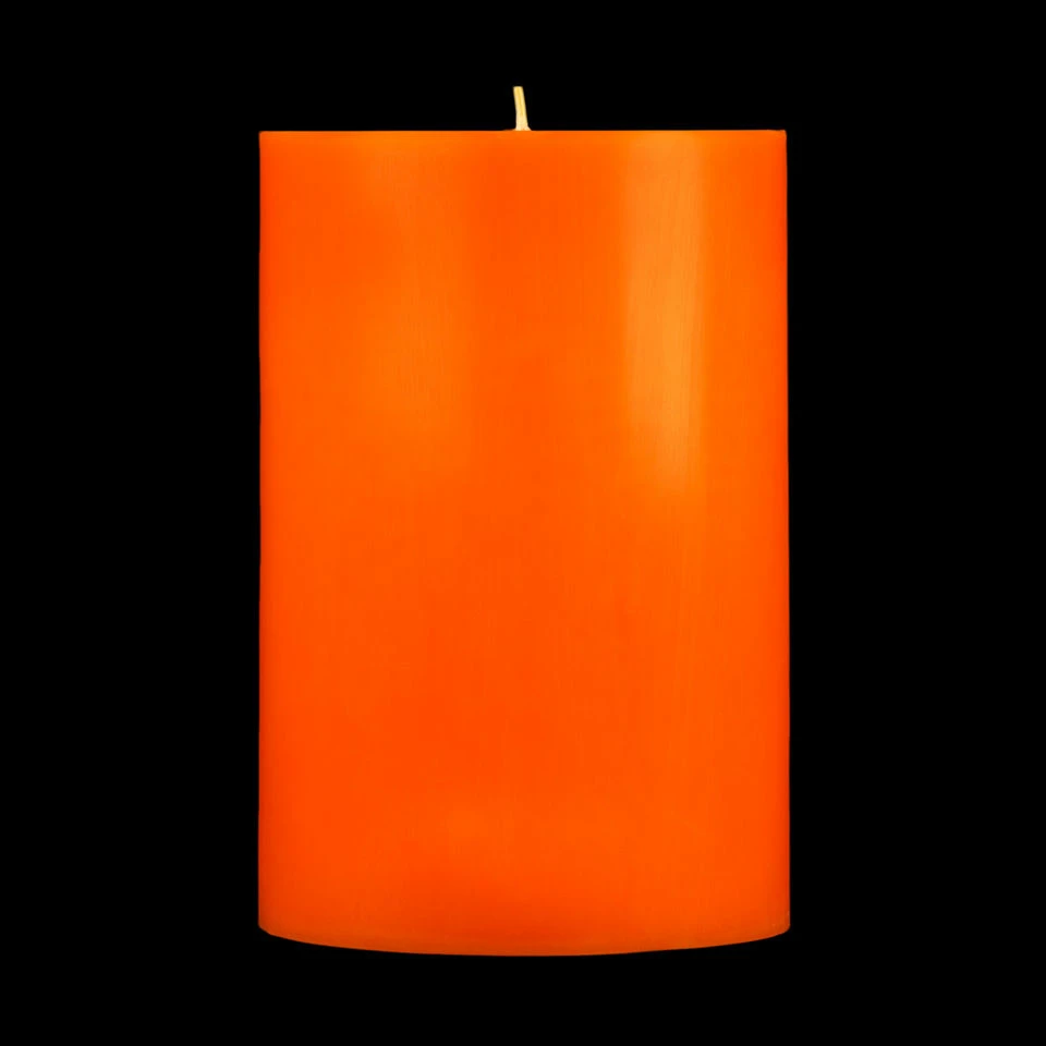 4x6 Orange Pillar Candle - Image 6