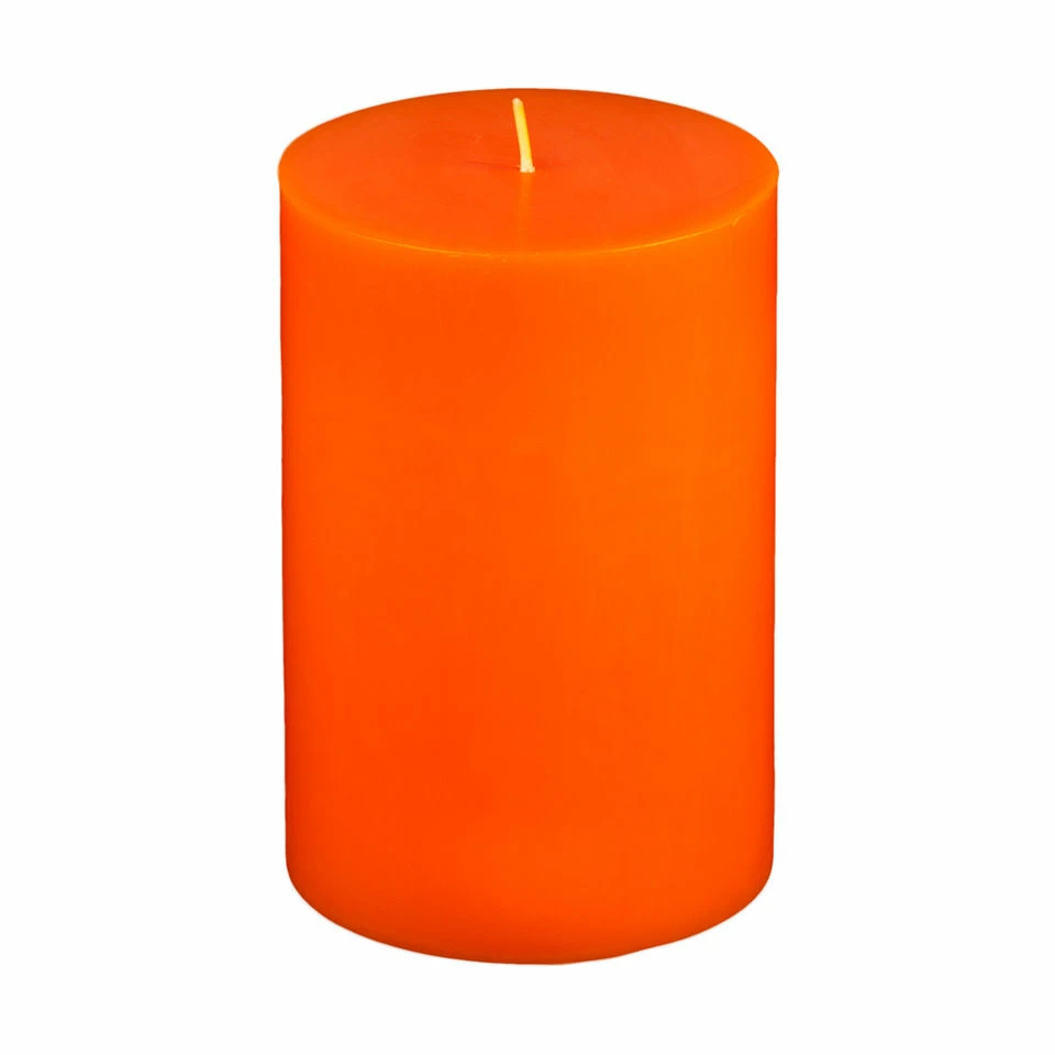 4x6 Orange Pillar Candle - Image 11