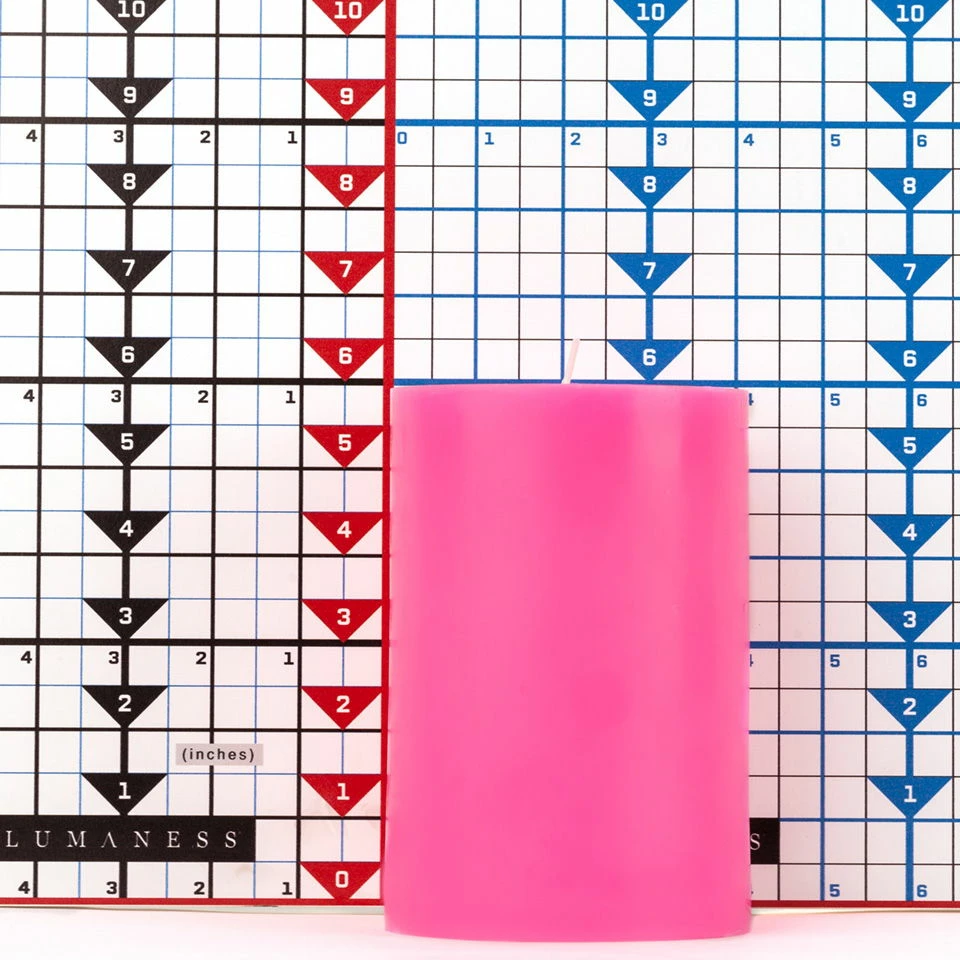 4x6 Hot Pink Pillar Candle - Image 5