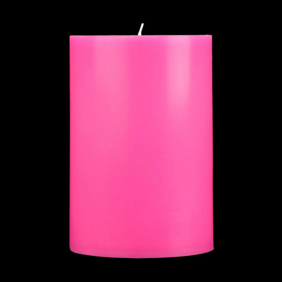 4x6 Hot Pink Pillar Candle - Image 6