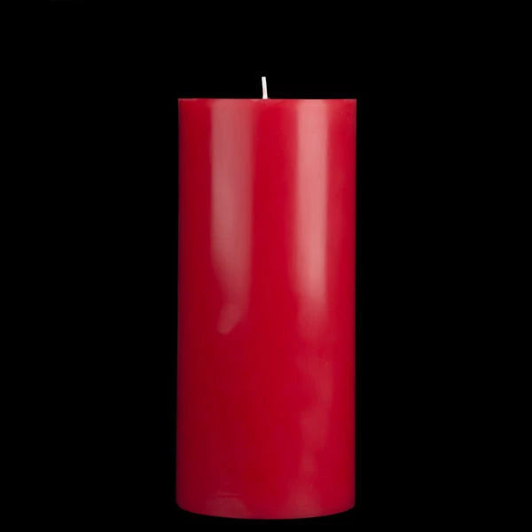 4x9 Red Pillar Candle - Image 2