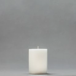 3x4 White Pillar Candle