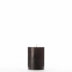 3x4 Black Pillar Candle