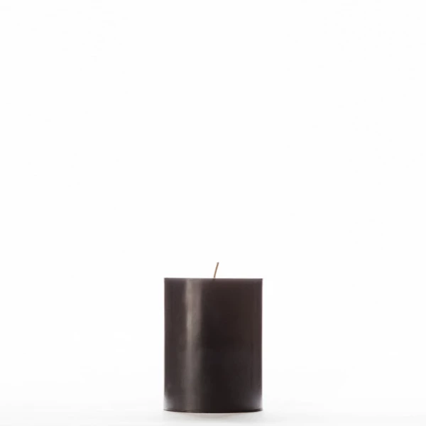 3x4 Black Pillar Candle