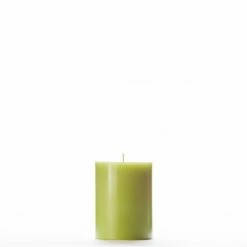 3x4 Green Pillar Candle