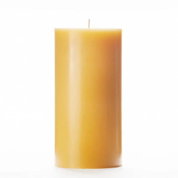 3x6 Yellow Pillar Candle - Image 2