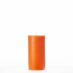 3x6 Orange Pillar Candle