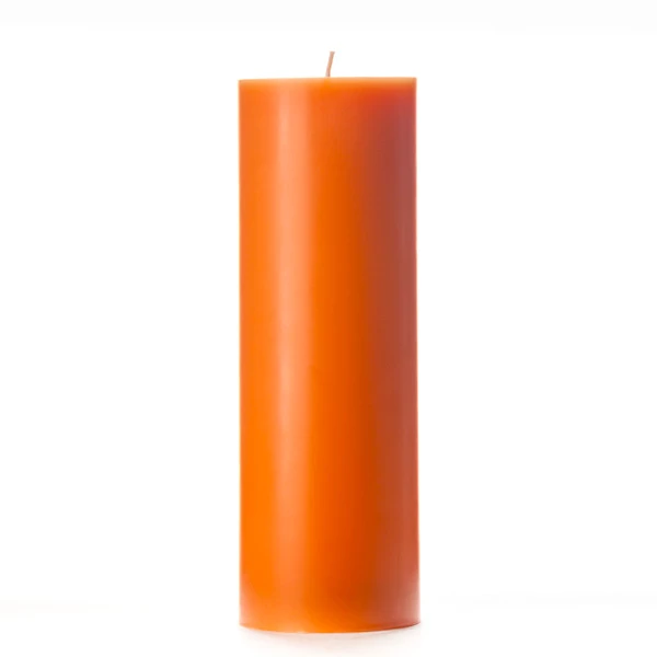 3x9 Orange Pillar Candle 2 3x9 Orange Pillar Candle - Image 2