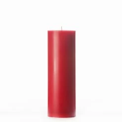 3x9 Red Pillar Candle