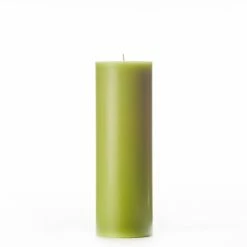 3x9 Green Pillar Candle