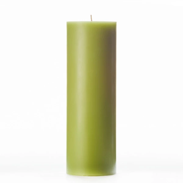 3x9 Green Pillar Candle - Image 2
