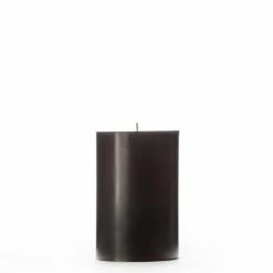 4x6 Black Pillar Candle