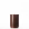 4x6 Brown Pillar Candle