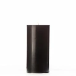 4x8 Black Pillar Candle
