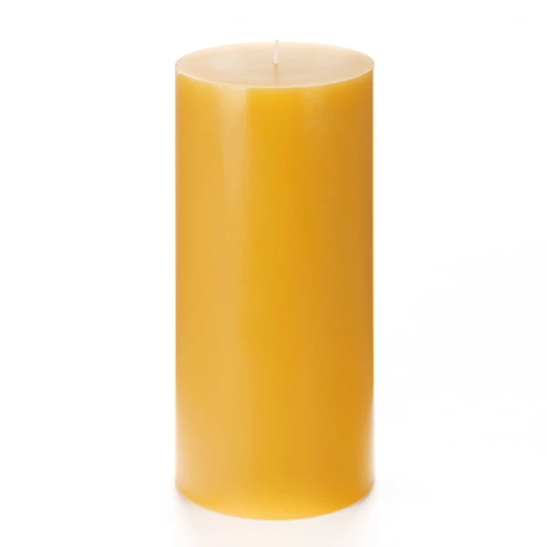 4x8 Yellow Pillar Candle - Image 3