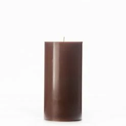 4x8 Brown Pillar Candle