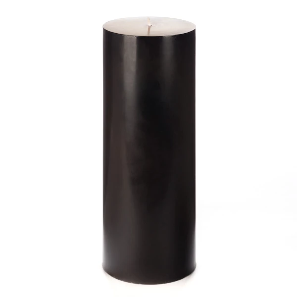 4x10 Black Pillar Candle - Image 3