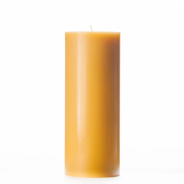 4x10 Yellow Pillar Candle