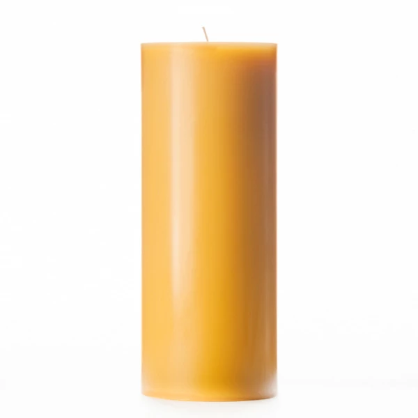 4x10 Yellow Pillar Candle - Image 2