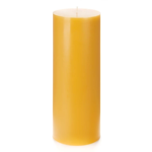 4x10 Yellow Pillar Candle - Image 3